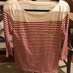 Sailor 3/4 sleeve top